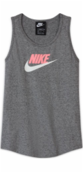 Nike Dívčí tílko Sportswear pro velké děti (dívky) DA1386 091 DA1386 091 šedá L