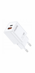Tiross Nabíječka MORRE USB/USB-C 30W bílá