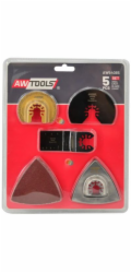 AWTools MT 5dílná sada pilových kotoučů pro multifunkční zařízení