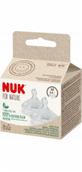 NUK NUK dudlík do bot 2 kusy M 6PRZ SIL 10124026 1/6