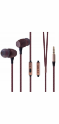 Akai Sluchátka AKAI BTE-W200F BAMBUSOVÁ SLUCHÁTKA DO UŠÍ