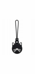 Kate Spade New York Holder - Ochranný kryt s přívěskem na klíče pro Apple AirTag 1/2 (Black Cat)