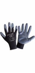 Lahti Pro dusíkové rukavice černo-šedé L222007P, 12 párů, 7, CE, LAHTI