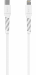 Fixed Pevný kabel USB-C na Lightning 1,2 m bílý (FIXDLS2-CL12-WH)