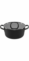 ZWILLING Milano Stock Pot with Glass Lid 24 cm, Black