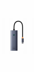 Baseus Dokovací stanice UltraJoy Series s 5 porty, vesmírně šedá? Type-C na HDMI 4K@30Hz*1 + USB 3.0*4?