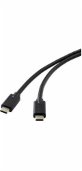 MicroConnect Kabel USB USB-C - USB-C 1 m černý (DOCKUSB3.2CC1)