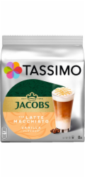 Staples Sponky Tassimo Jacobs Latte Macchiato Vanilla XL kapsle 8 ks.