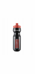 RockBros Cyklistická láhev Rockbros 750 ml - průhledná černá s červeným náustkem