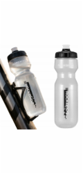RockBros Cyklistická láhev Rockbros 750 ml - průhledná s černým náustkem
