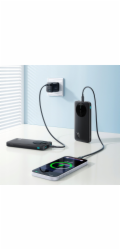 Joyroom Powerbanka JR-PBF12 Pro 22,5W 10000mAh s digitálním displejem 2x USB-A 1x USB-C - černá