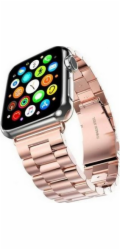 Mercury Mercury Metal Apple Watch Band 44mm růžovo-zlatý