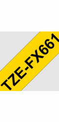 BROTHER TZEFX661 - kazeta TZ šírky 36mm, flexibilní lamino páskou TZE-FX661, žlutá/černé písmo