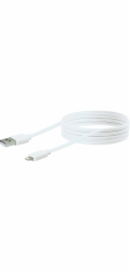 USB kabel Schwaiger Schwaiger USB kabel 2.0 Apple Lightning 2,0 m Flachkabel weiß