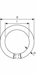 Zářivková trubice PHILIPS MASTER TL-E Circular Super 80 32W/840