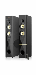 FENDA F&D repro T-88X/ 2.0/ 300W/ černé/ dřevěné/ BT4.2/ FM rádio/ USB/ optický vstup/ dálkové ovládání/ Karaoke