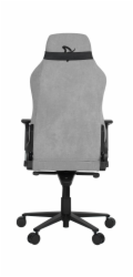 AROZZI herní židle VERNAZZA Soft Fabric Light Grey/ povrch Elastron/ světle šedá