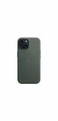 Látkové pouzdro Apple FineWoven s MagSafe pro iPhone 15 - věčně zelená