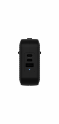 Targus HyperJuice - Síťový adaptér - GaN - 70 Watt - QC 3.0, Power Delivery 3.0 + PPS - 3 výstupní konektory (USB, 2 x USB-C) - černá