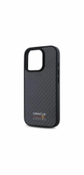 Pevné pouzdro Red Bull RBHMP16X24CFILSK iPhone 16 Pro Max 6.9 černo/černé uhlíkové vlákno lesklé Logo MagSafe