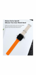 Deví řemínek Deluxe Series Sport6 Silicone Two-tone Band 40/41mm - Light/Deep Blue