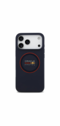 Red Bull Silicone Red Ring MagSafe Zadný Kryt pre iPhone 17 Pro modrý