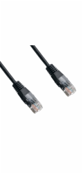 DATACOM patch cord UTP cat5e 0,5M černý