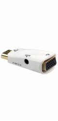 PremiumCord khcon-48 PremiumCord konvertor HDMI na VGA + audio/ bílý