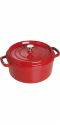 Litinový hrnec Staub La Cocotte 24cm kulatý cervený