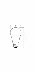 Osram LED VALUE CL A  FR 40 5W/840 E27