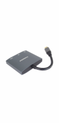 PremiumCord adaptér USB-C na HDMI, USB3.0,  PD, rozlišení 4K a FULL HD 1080p