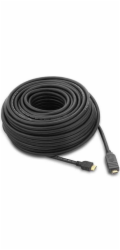 PremiumCord HDMI High Speed + Ethernet kabel se zesilovačem/ AWG24/ 3x stínění/ M/M/ zlacené konektory/ 30m/ černý