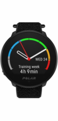 Polar Unite Black S-L Silikonarmband mit Dornschließe