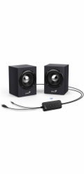 GENIUS repro SP-HF385BT/ 2.0/ Bluetooth 5.0/ 4W/ dřevěné/ černé