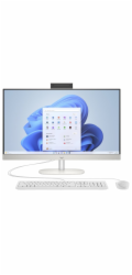 HP 27-cr0001nc AiO, R5-7520U, 27.0 1920x1080/IPS, UMA, 16GB, SSD 512GB, W11H, 2-2-0, White, WiFi+BT