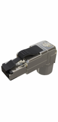 Konektor MPTL 90° RJ45 CAT6A STP samořezný SXRJ45-6A-STP-BK-SA-U