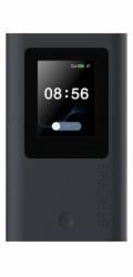 STRONG 5G MIFI AX1800/ Wi-Fi standard 802.11ax/ 574 Mbps@2.4 GHz/ 1201Mbps@5GHz/ 1x nano SIM slot/ 1x USB-C/ černý