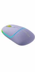 CANYON myš optická bezdrátová MW-22, RGB, 800/1200/1600 dpi, 4 tl, BT+2,4GHz, baterie 650mAh, mountain lavender