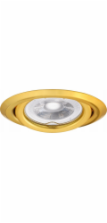 Kanlux Argus II vestavná lampa, 10W, GU10, zlatá