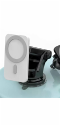 1stCOOL bezdrátová magnetická auto QI nabíječka 15W, bílá, MagSafe