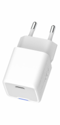 COLORWAY 1x USB-C/ síťová nabíječka/ GaN/ PD/ PPS/ 30W/ Včetně 100cm kabelu/ Bílá