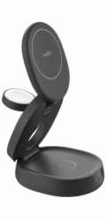 Belkin Boost Charge klappb. mag. 3-in-1 Lades. Qi2 sw. WIZ034kqBK