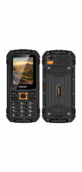 EVOLVEO StrongPhone Q1, vodotěsný odolný Dual SIM telefon, černo-oranžový