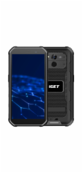 iGET T1 6 + 128 Black - odolný mobilní telefon