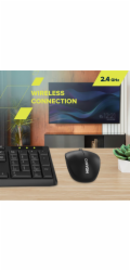 CANYON SET-W01 EN/CS Keyboard+Mouse Wireless Black