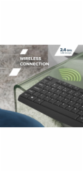 CANYON keyboard KB-W01 EN/CS Wireless Black