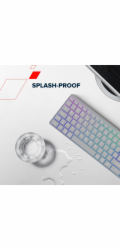 CANYON keyboard HKB-W11 EN/CS RGB Dual Mode Wireless Grey