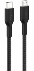 Belkin USB-C/Micro-USB Kabel  1m geflochten, schwarz CAB026hq1MBK