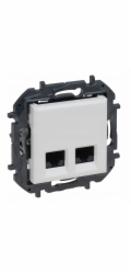 Legrand Dvojitá zásuvka Niloe Step 2xRJ45 kat. 5e UTP - bílá 863160B