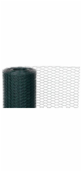 Pletivo GARDEN HEX PVC 500/16/0,9 mm, zelené, RAL 6005, šesťhranné, chovateľské, bal. 5 m